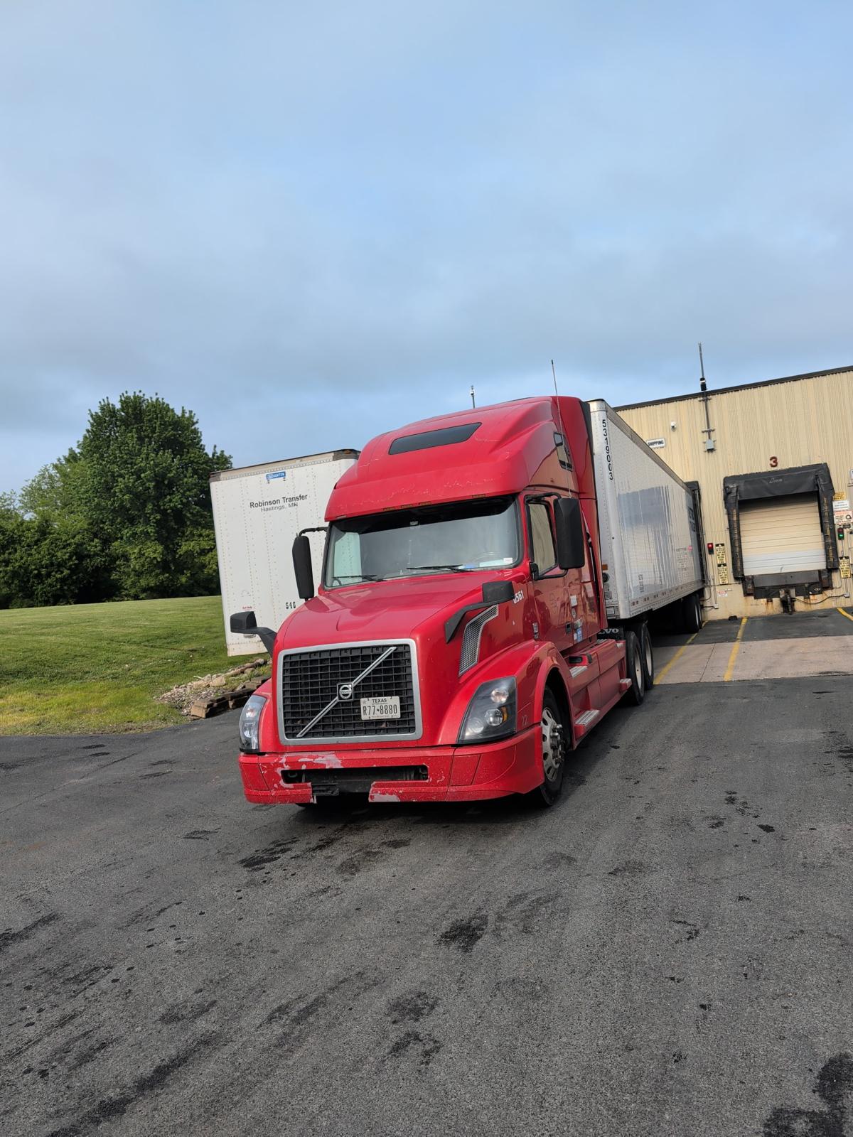 B.E's.J truck at loading dock